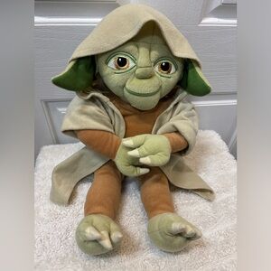 Yoda Star Wars Jay Franco Plush Lucas Film Stuffed Animal In Hooded Robe 17”